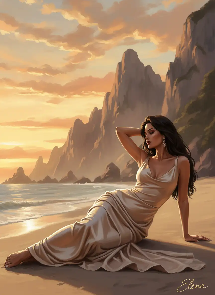 Gempix2 AI-generated elegant woman portrait image